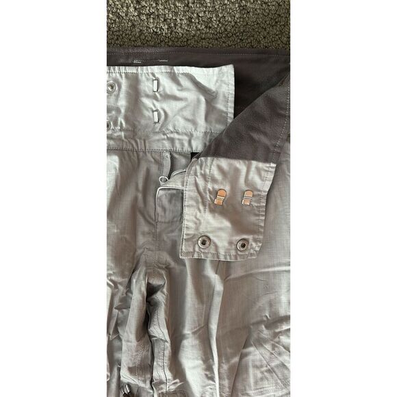 Holden Woman’s Ski Snowboard Pants Grey Leather Trim Medium - Picture 3 of 9